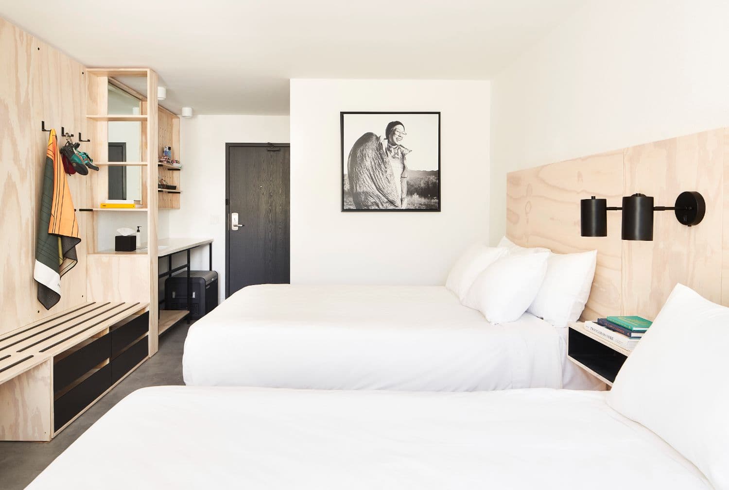 two bed bedroom interior