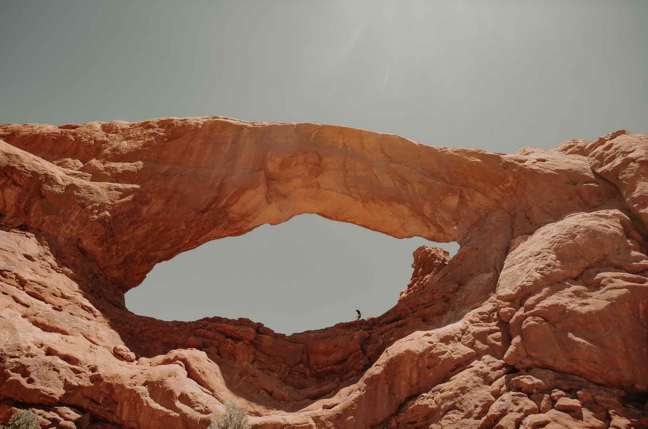 A red stone canyon