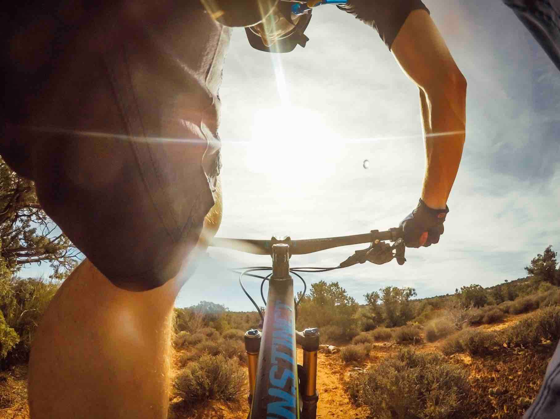 Biker's vantage point