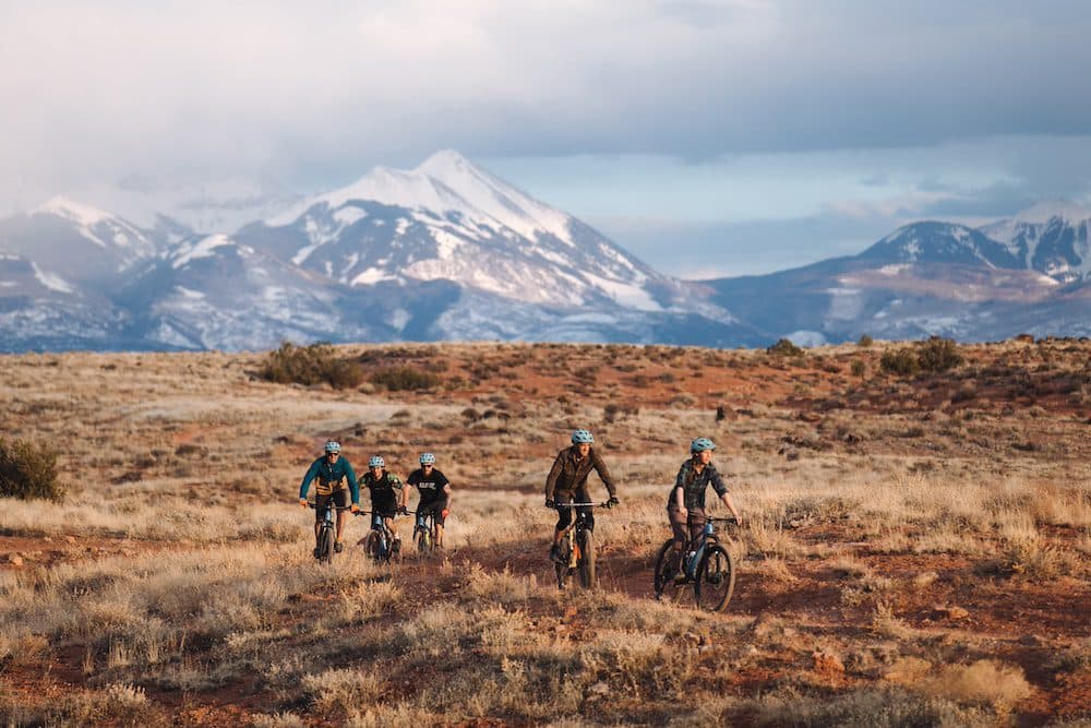 people biking on the field