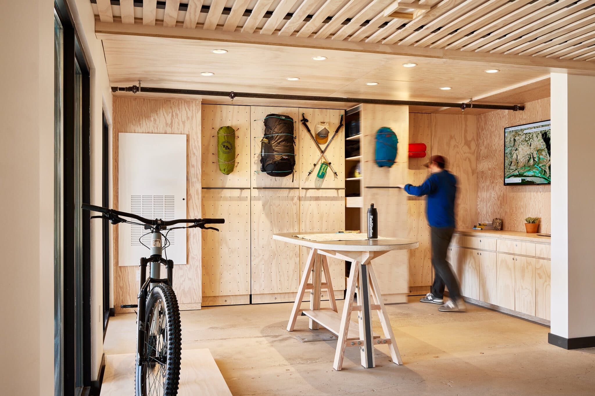 indoor work station